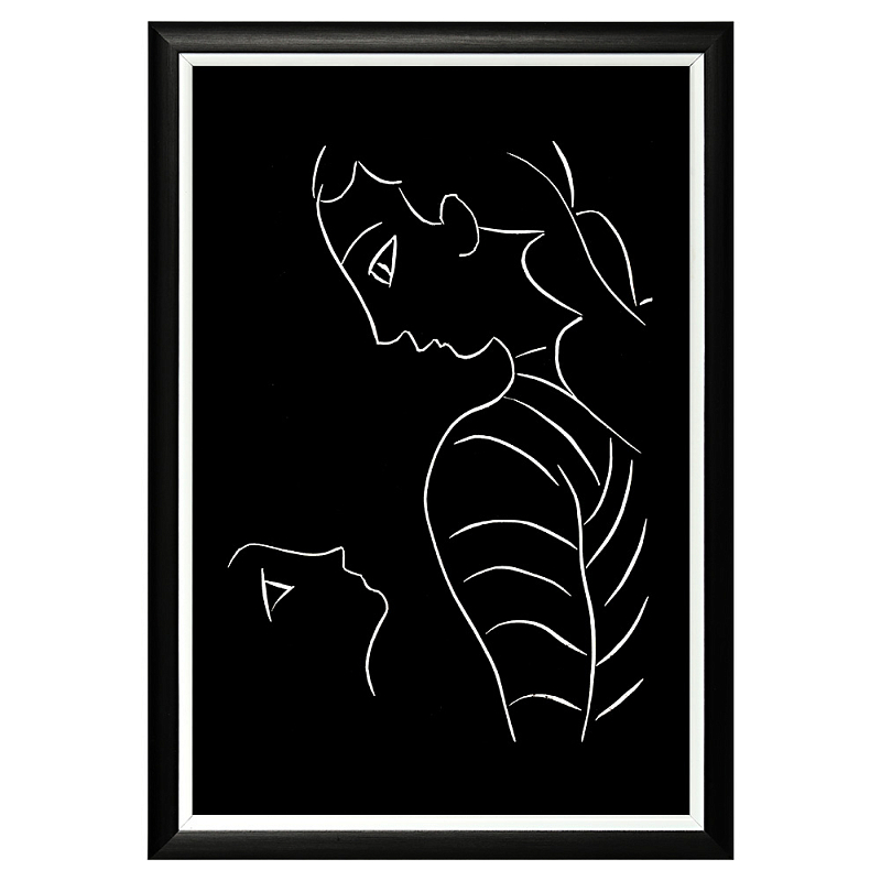 Постер White Silhouette Mother Poster Черный Белый Постер White Silhouette Mother Poster Черный Белый в Уфе | Loft Concept