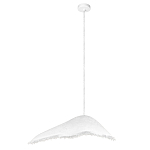 Подвесной светильник с асимметричным волнообразным абажуром и фактурной бахромой по краю Tactile Line варинант исполнения - 2 | Loft Concept в Уфе