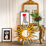 Зеркало-солнце круглое с золотыми с лучами Rays of Peace варинант исполнения - 3 | Loft Concept в Уфе