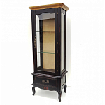 Витрина однодверная с ящиком и 3-мя полками из массива березы Vintage варинант исполнения - 1 | Loft Concept в Уфе