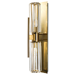 Бра с двумя хрустальными цилиндрическими плафонами Glass TUBE варинант исполнения - 1 | Loft Concept в Уфе