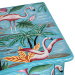 Комод с росписью Розовый фламинго L.XV CHEST OF DRAWERS Flowers with Flamingo варинант исполнения - 4 | Loft Concept в Уфе