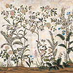 Обои ручная роспись Siam White Metal варинант исполнения - 1 | Loft Concept в Уфе