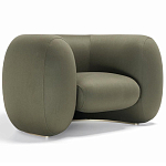 Дизайнерское полукруглое мягкое кресло CINNAMON Armchair варинант исполнения - 1 | Loft Concept в Уфе