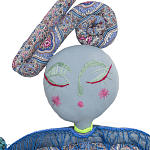 Кукла из одежды и павлопосадских платков Rusalka Blue Jeans 2 варинант исполнения - 2 | Loft Concept в Уфе