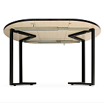 Стол обеденный раздвижной со столешницей бежевый мрамор Magali варинант исполнения - 3 | Loft Concept в Уфе