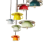 Подвесные светильники в виде разноцветных чашек Flower Reversal варинант исполнения - 2 | Loft Concept в Уфе