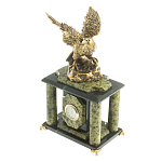 Часы настольные из натурального камня с декором в виде орла Eagle Stone Clock варинант исполнения - 10 | Loft Concept в Уфе