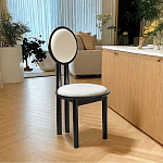 Дизайнерский стул из массива дерева с круглой спинкой Infinitude варинант исполнения - 1 | Loft Concept в Уфе