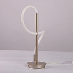 Настольная лампа белым изогнутым плафоном на круглой подставке Luke Lampco Tracer Lamp варинант исполнения - 8 | Loft Concept в Уфе