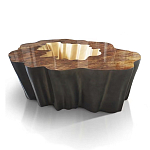 Кофейный стол Burl Exotic tree Coffee Table Black варинант исполнения - 1 | Loft Concept в Уфе