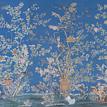 Обои ручная роспись Houghton Canton Blue варинант исполнения - 1 | Loft Concept в Уфе