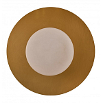 Бра круглое с плафоном из натурального камня на латунном основании Cryptocrystalline Stone варинант исполнения - 3 | Loft Concept в Уфе