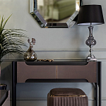 Настольная лампа с черным конусообразным абажуром Glass Flask варинант исполнения - 1 | Loft Concept в Уфе