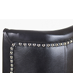 Кресло из натуральной кожи на 4-х деревянных ножках из массива бука Daniel Leather Armchair black варинант исполнения - 5 | Loft Concept в Уфе