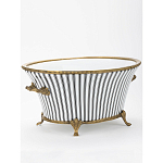 Кашпо Black white stripe варинант исполнения - 2 | Loft Concept в Уфе