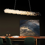 Люстра линейная светодиодная из необработанных кристаллов Mountain Comet варинант исполнения - 4 | Loft Concept в Уфе