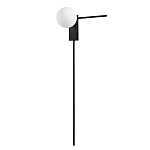 Бра с белым шарообразным плафоном и черным минималистичным каркасом Direct Rays варинант исполнения - 1 | Loft Concept в Уфе