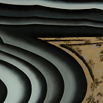 Дизайнерский комод с 4-мя дверцами в черно-золотых тонах Calista варинант исполнения - 1 | Loft Concept в Уфе