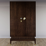 Платяной шкаф Elsa Dreams Walnut с 2-мя фасадами варинант исполнения - 3 | Loft Concept в Уфе