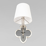 Бра с белым текстильным абажуром и фигурным основанием с зеркальной вставкой Vitorino варинант исполнения - 22 | Loft Concept в Уфе