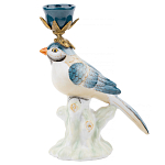 Фарфоровый подсвечник с птицей Eden Garden варинант исполнения - 1 | Loft Concept в Уфе