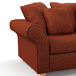 Мебельная ткань Шенилл терракотовый цвет 138 см T4-44 варинант исполнения - 5 | Loft Concept в Уфе