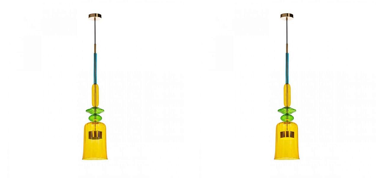 Светильник Flauti Yellow Green D16 см Светильник Flauti Yellow Green D16 см - Loft-Concept в Уфе
