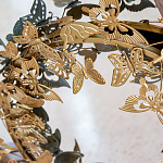 Зеркало круглое в металлической раме украшенной фигурами бабочек Butterflies варинант исполнения - 3 | Loft Concept в Уфе