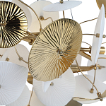 Люстра с белыми и золотистыми цветами Dahlia Flowers Lamp варинант исполнения - 5 | Loft Concept в Уфе