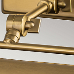 Светильник для картин цвета состаренная латунь с широким плафоном на прямоугольном основании Elstead Lighting варинант исполнения - 10 | Loft Concept в Уфе