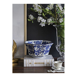 Чаша белая с синим цветочным узором Chino Dishes варинант исполнения - 3 | Loft Concept в Уфе