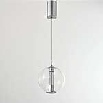 Подвесной светильник с плафоном в форме шара Inner Gleam Orb silver варинант исполнения - 9 | Loft Concept в Уфе