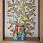 Обои с вышивкой ручной работы Fyodor Original colourway on linen варинант исполнения - 1 | Loft Concept в Уфе