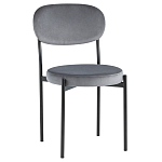 Стул с круглым сиденьем на металлическом основании ALFIE CHAIR Grey варинант исполнения - 1 | Loft Concept в Уфе