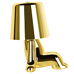 Настольная лампа фигурная цвета золото с гладким абажуром Высота 16 см Sophia варинант исполнения - 4 | Loft Concept в Уфе