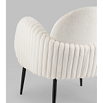 Полукресло Wave Stripes букле белый варинант исполнения - 3 | Loft Concept в Уфе