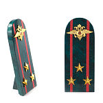 Сувенир Погон МВД из натурального камня змеевик Souvenir Epaulets варинант исполнения - 7 | Loft Concept в Уфе