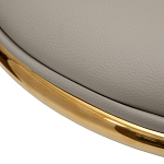 Стул бежевый из экокожи на золотых ножках Attribute of Elegance варинант исполнения - 3 | Loft Concept в Уфе