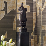 Обои ручная роспись в стиле Арт-деко Symphony Original colourway on Arkose silk dupion варинант исполнения - 3 | Loft Concept в Уфе