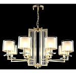 Люстра с 8-ю цилиндрическими плафонами из стекла Laurent варинант исполнения - 4 | Loft Concept в Уфе