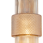 Подвесной светильник со стеклянным рифленым плафоном цилиндрической формы Eliara 13 варинант исполнения - 3 | Loft Concept в Уфе