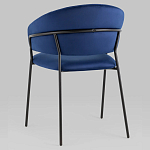 Стул в велюре синего цвета Horizon варинант исполнения - 5 | Loft Concept в Уфе