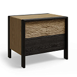 Тумба 2 ящика с подсветкой на рельефном фасаде Warm Industrial варинант исполнения - 2 | Loft Concept в Уфе