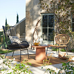 Садовое кресло из искусственного ротанга Mills Rattan Wicker Chair варинант исполнения - 9 | Loft Concept в Уфе