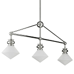 Люстра линейная с ромбовидными плафонами Pointed Diamond Shade варинант исполнения - 5 | Loft Concept в Уфе