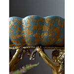 Чаша с орнаментом на бронзовых ножках в виде ангелов Eden Garden варинант исполнения - 8 | Loft Concept в Уфе