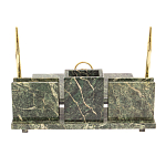 Настольный письменный набор из змеевика с гербом России Successful Leader варинант исполнения - 2 | Loft Concept в Уфе