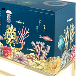 Буфет ручная роспись в морском стиле Cabinet Fondo Marino  варинант исполнения - 2 | Loft Concept в Уфе