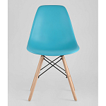Пластиковый стул на ножках из массива бука Eames Torquoise варинант исполнения - 4 | Loft Concept в Уфе